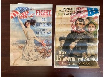 (2) WWI LIBERTY BONDS POSTERS