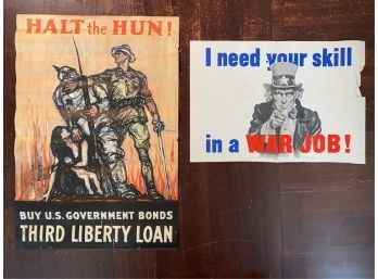 (2) WWI LIBERTY BONDS POSTERS