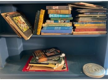 SHELF OF MOSTLY ANTIQUE CHILDRENS BOOKS