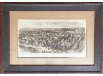 LARGE FRAMED PRINT 'YALE UNIVERSITY'