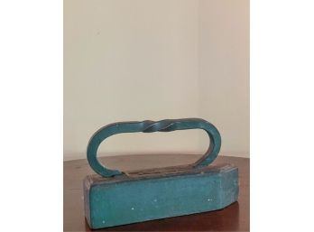 PAINTED CAST IRON DOOR STOP WITH TWIST HANDLE