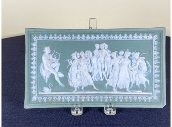 HANGING JASPERWARE WEDGWOOD PLAQUE w MUSES