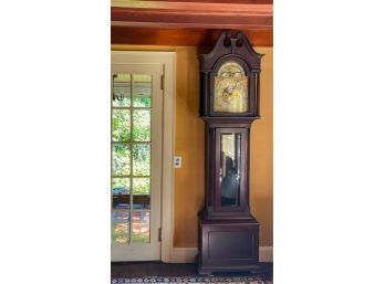 A. STOWELL & CO MAHOGANY TALL CASE CLOCK