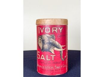 WORCESTER SALT COMPANY PAPER ADVERTISING JAR