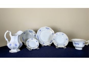 (6) PIECE PORCELAIN SET w APPLIED DECORATION