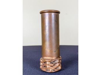 'A.T.W BOSTON' COMPRESSED COPPER CANDLESTICK