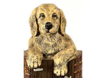 (Late 20th c) CAST IRON DOGGIE DOORSTOP