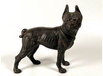 HUBLEY CAST IRON BOSTON TERRIER DOORSTOP