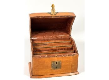 (19th c) ITALIAN SLANT TOP LETTER BOX