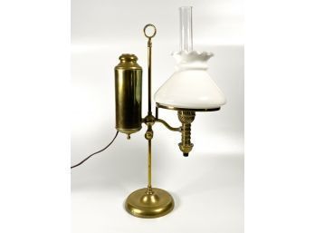 (19th c) BRASS STUDENT'S LAMP