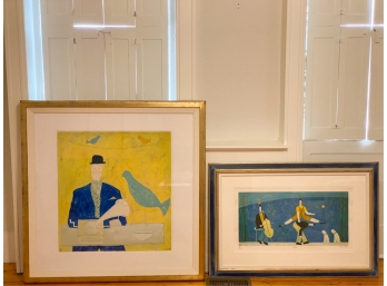 (2) FRAMED ANNORA SPENCE PRINTS, ONE ARTIST SIGNED