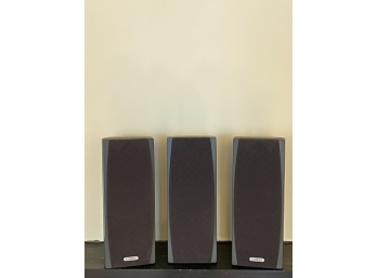 THREE CAMBRIDGE SOUNDWORKS MC300 LCR SPEAKERS