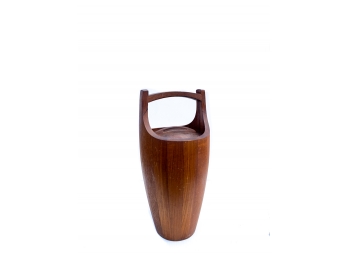 1950'S DANSK STAVED TEAK WOOD ICE BUCKET