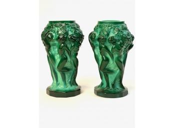 PAIR OF 1930s CURT SCHLEVOGT VASES