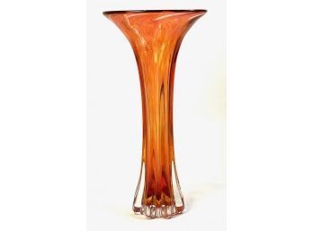 ARTISAN HAND BLOWN ART GLASS VASE