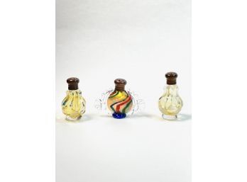 (3) VENETIAN GLASS SHAKERS