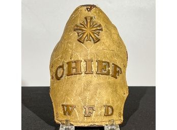 WORCESTER FIRE DEPARTMENT 'CHIEF' HELMET SHIELD