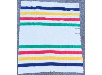 HUDSON BAY MULTISTRIPE (4) POINT WOOLEN BLANKET