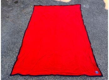 FARIBAULT WOOLEN BLANKET IN SCARLET