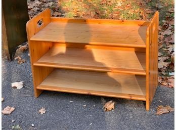 (3) SHELF MAPLE BOOKCASE