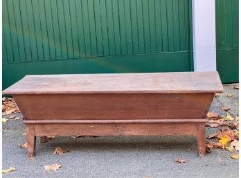 COVERED OAK TROUGH w DOVETAIL & PEG CONSTRUCTION