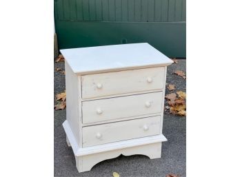 (3) DRAWER PAINTED END TABLE