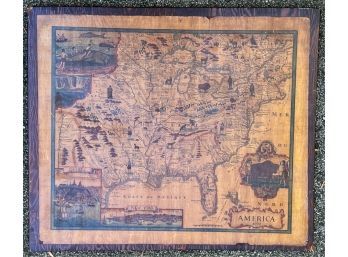 VINTAGE 'AMERICA 1690 MAP'