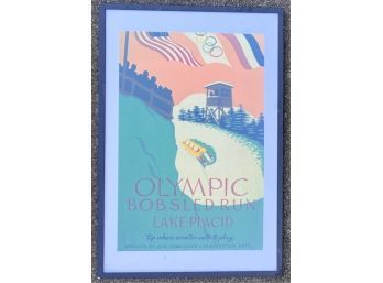 'OLYMPIC BOBSLED RUN LAKE PLACID' POSTER