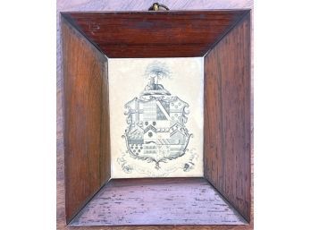 FRAMED COAT OF ARMS ENGRAVING