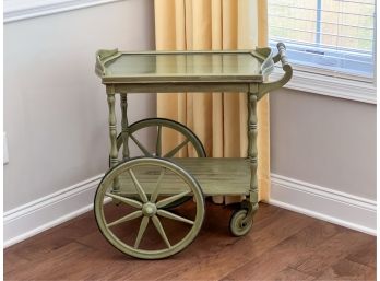 ROLLING BAR CART w REMOVABLE TRAY