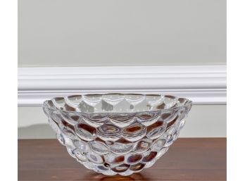 ORREFORS CRYSTAL RASPBERRY BOWL