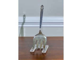 ROYAL DANISH STERLING SILVER SERVING FORK