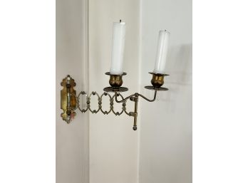 (2) LIGHT ARTICULATED WALL SCONCE