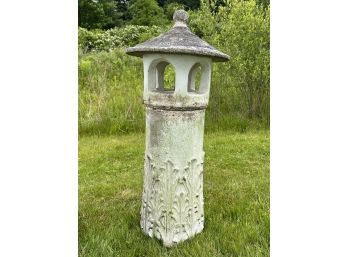 LARGE (3) PIECE CAST STONE PAGODA LANTERN