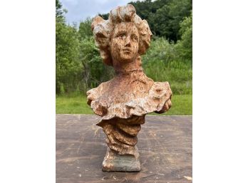 CAST IRON 'BELLE FEMME' BUST