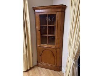 LEWISBURG CHAIR CO. ROCK MAPLE CORNER CUPBOARD