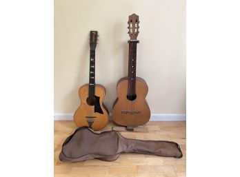 (2) VINTAGE ACOUSTIC GUITARS