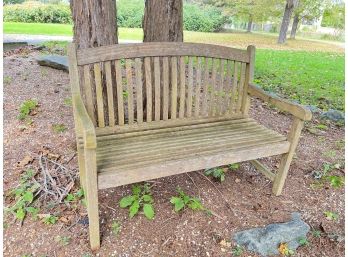 TEAK OUTDOOR BENCH