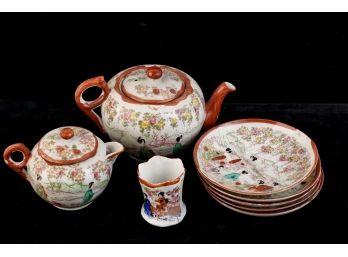 PARTIAL JAPANESE CHINA TEASET