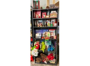 IKEA BOOKCASE w CHRISTMAS RELATED CONTENTS