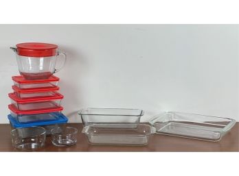 (11) PIECES PYREX COOKWARE