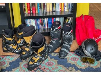 (2) PAIRS ROSSIGNOL SKI BOOTS & LANGE PAIR