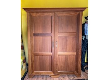 FABULOUS CUSTOM MADE SAPELE WOOD ARMOIRE