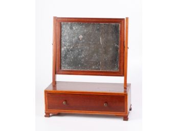 (Early 19th c) MAHOGANY SHAVING MIRROR