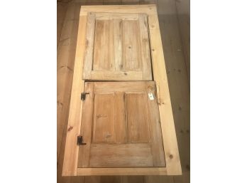 PINE CUPBOARD incorporating EARLY PANELED DOORS