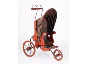 (20th c) REPRODUCTION of a (3) WHEEL STROLLER