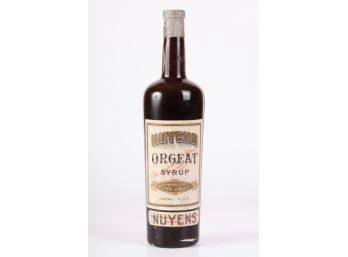 SEALED BOTTLE of NUYENS ORGEAT SYRUP