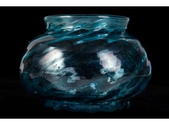 AQUA VENETIAN GLASS VASE