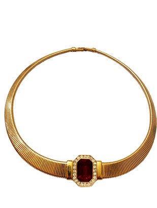Vintage Givenchy Jeweled Necklace (A4161)