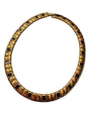 Vintage Monet 80's Enamel Collar Necklace (A4172)